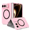 Adecuado para iPhone Duo, esta funda de teléfono magnética de color sólido, tacto suave y acabado mate proporciona cobertura total y protección contra caídas para la pantalla plegable de Apple.