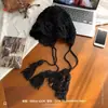 Sombrero de punto de lana para viajar con flecos huecos para clima frío, sombrero de cabeza de estilo western del oeste de Sichuan de alta gama, sombrero de montaña rojo para mujer, añade un sentido de estilo