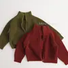 Mq~100% Algodão Puro Jaqueta de Outono e Inverno Nova de Algodão Puro para Meninos e Meninas, Cardigã Estiloso para Sair, Algodão e Espessamento