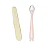 Productos para bebés al por mayor cuchara suave de silicona cuchara para suplementos alimenticios de recién nacidos vajilla de alta gama cuchara para bebés cuchara de silicona