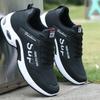 Primavera e outono transfronteiriços Novos Tênis de Corrida Masculinos Tênis de Couro Único com Almofada de Ar Moda Estilo Coreano Respirável Sapatos Masculinos Modernos
