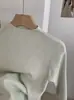 Suéter de Punto de Cuello Alto Parcial para Mujer KEKEZOON, Corte Ajustado, Manga Media, Manga Tres Cuartos Top 8757