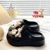 Estilo Fashionável e Doce FrescoClogs à Prova de Vento Suaves para Férias na Praia de Verão, Chinelos Fechados Eva Energéticos Jovens