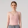Colete de Yoga Feminino Curto à Prova de Impacto Reunião Camada Interna Copo Fixo Roupa Externa para Corrida Treinamento Fitness Costas Bonitas Roupa Íntima Esportiva