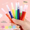 Mini Canetas Aquarela Graffiti 6 Cores para Crianças, Pincéis de Pintura Laváveis DIY, Material de Pintura Artística para Jardim de Infância Atacado