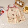 Pijama de Menina Desenho Animado Comércio Exterior Verão Fino Camisolas Tops Shorts Conjunto de Duas Peças Roupa de Casa Venda por Atacado