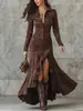 Bestseller Outono/Inverno 2026: Vestido Longo Europeu e Americano Estilo Slim Fit com Zíper, Gola Alta e Fenda para Amazon e Plataformas de E-commerce Independentes