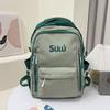 Mochila Casera Estilo Carta Original Color Contrastante 2024 Nuevo Estilo Harajuku Campus Bolsa Escolar para Estudiante de Secundaria Universidad