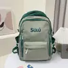 Mochila Escolar para Estudiante de Secundaria Femenina Estudiante de Secundaria Gran Capacidad Estudiante de Primaria Retro Americano Diseño de Nicho Mochila para Estudiante de Secundaria