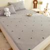 Colchón Antideslizante Cojín de Colchón Hogar Tatami Almohadilla Protectora Individual Alquiler Especial Bordado Funda de Cama Fina Juego de Tres Piezas