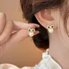 Brincos Únicos de Coruja com Pérolas Design Feminino Brincos de Nicho Brincos de Temperamento