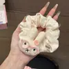 Lindo Conejo con Gafas de Lunares y Gato, Ligas para el Cabello, Scrunchies, Bandas Elásticas para Cola de Caballo Alta Femeninas, Ligas para Rodete