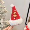 Pasador de Sombrero de Navidad Tridimensional Dulce Clip para Flequillo Versátil Clip de Pato Pinza Superior Pasador Decoración de Cabello Navideña Joyería