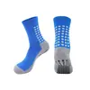Calcetines de fútbol de entrenamiento profesionales para hombre, calcetines deportivos con planta de rizo, calcetines antideslizantes con puntos de goma, calcetines transpirables y absorbentes de sudor de media pantorrilla al por mayor