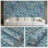 Papel Tapiz de Pared de Fondo para el Hogar Bohemio con Patrón Retro Pegatina de Pared Autoadhesiva Pegatina Impermeable a Prueba de Humedad Papel Tapiz de Decoración para Renovación