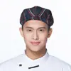 Chapéu de Chef de Malha Respirável para Cozinha Masculino Restaurante Chapéu Fino Boina Garçom Boné de Trabalho Feminino Verão