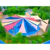Toldo de Pavilhão Externo com Estrutura de Membrana Toldo para Quadra de Tênis Escolar Toldo Paisagístico para Praça de Parque