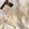 Ropa interior sin costuras de seda helada para mujer, verano, fina, antibacteriana, entrepierna, tiro medio, estilo chica japonesa, malla transpirable, shorts tipo triángulo para mujer