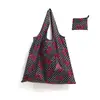 Bolsa de Compras Plegable, Nueva de Gran Capacidad, Bolsa Plegable Ecológica en Stock, Bolsa de Tote de Almacenamiento Plegable Portátil Impresa Creativa
