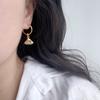 Diseño único encaje Loto hebilla de oreja nicho ajuste exquisitos aretes de personalidad encanto de hermana aretes al por mayor
