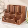 Dispensador de vasos desechables, organizador de vasos multifuncional para el hogar, estante de escritorio para vasos de gran capacidad con múltiples compartimentos para vasos de papel