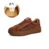 Sapatos Femininos Retro de Couro Genuíno 2026 Primavera Novos Sapatos Brancos da Moda Tênis Esportivos Casuais Versáteis Femininos
