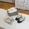 Zapatos de ballet Mary Jane tejidos huecos para mujer, con altura personalizada, en stock, sandalias transpirables de verano para uso casual