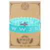 Amazon nuevo conjunto de pulsera de tarjeta WWJD cuerda de mano acero inoxidable marco de mano cruzado pulsera de amistad tejida tarjeta