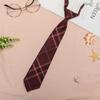 Corbata pequeña JK para mujer, estilo universitario, a cuadros, uniforme japonés holgado para hombres y mujeres, estudiantes, camisa, corbatas cortas de moda