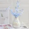Hibisco Sueño Naranja Eterno Hojas 5 Piezas/Manojo Arreglo Floral DIY Accesorios de Decoración para el Hogar Fábrica de Origen Venta al Por Mayor