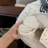 ¡NingliSuper Coreano! Chaqueta de Algodón Acolchada Holgada con Capucha de Lunares Lindos Estilo Coreano para Bebés Niñas Moda Transfronteriza
