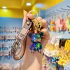 Chaveiro Urso Violento Cor de Gelatina Galvanizado Feminino Moda Fofa Exquisita Boneca de Resina Chaveiro Ornamento Pendurar Mochila Escolar