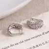 Pendientes trenzados en forma de espiga de trigo dorado, Clips para orejas de espiral para mujer, Pendientes versátiles de moda elegantes retro de lujo ligero