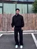 Chaqueta de vuelo blanca deconstruida estilo americano para hombre, cortavientos con cuello alto para exteriores de otoño, chaqueta funcional de trabajo de marca moderna