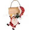 Decoração de Natal pequeno pingente resina rattan anel retrô nostálgico homem velho decoração europeia layout de cena de árvore de Natal