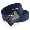 Cinturón Táctico Elástico Tejido para Hombre de Tela de Nylon con Hebilla Automática Cinturón Elástico para Overoles