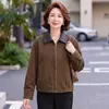 Chaqueta de moda transfronteriza para mujer, nuevo diseño elegante para 2026, primavera y otoño, adelgazante, adecuada para mediana edad y personas mayores, corte ajustado, talla grande, chaqueta versátil