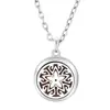 Árbol de la vida hueco colgante de aromaterapia collar de aceite esencial 15 mm difusor de acero inoxidable perfume joyería de pareja Amazon