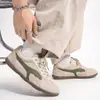 Zapatillas de entrenamiento alemanas retro de bloques de color para hombre, nuevos estilos primavera/otoño, modernas y antideslizantes, adecuadas para uso casual, desplazamientos diarios y deportes