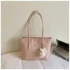 Bolso Tote de Color Sólido Simple 2026 Verano Nueva Moda Gran Capacidad Trabajo Viaje Casual Bolso de Hombro Debajo del Brazo