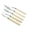 Raspador de Pigmento Artístico Cuchillo para Recoger Pigmento Cuchillo de Color Cabeza Plana Cabeza Redonda Raspador Punta Afilada Cuchillo para Pintura al Óleo Cuchillo de Pintura para Estudiantes