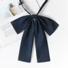 Uniforme Escolar com Laço Fofo Estilo JK, Gola Floral Estilo College para Alunas, Acessório de Laço Grande, Estilo Versátil Japonês