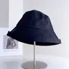 Chapéu Bucket Minimalista de Cor Sólida com Aba Estilo Japonês para Mulheres, Casual de Verão Versátil Proteção Solar Chapéu de Tecido para Exterior Tendência