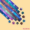 Tiras Estreladas Lado Único Brilho no Escuro Oito Fileiras Impressas Lado Duplo Origami Atacado Sorte DIY Vários Estilos Criativo Artesanal