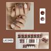 Xiaohongshu Douyin Unha Postiça Gel Jelly Estilo Diamante Manicure Estilo Puro Desejo Menina Gelo Transparente Removível Adesivos de Unha Prontos