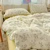 Novo Conjunto de Roupa de Cama de Algodão Gaze Estampada Classe A 2026, Fresco e Simples, Gaze de Camada Dupla, Adequado para Todas as Estações