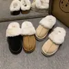 Pantuflas de algodón cálidas y de suela blanda para mujer, para uso en casa, otoño e invierno 2026, de suela gruesa, que aumentan la altura, de felpa, peludas, de punta cerrada, para usar en exteriores.