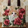 Nuevo producto transfronterizo TEMU Amazon bolso de mano de moda para mujer con estampado bolso de hombro tela Oxford 600D-2