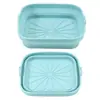 Alfombrilla plegable de silicona de grado alimenticio para freidora de aire, bandeja para hornear, olla de silicona, air fry, superventas transfronteriza