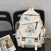 Mochila com nome conjunto Alma de Prata Bantian tempo de prata periférico Elizabeth açúcar bidimensional ensino médio Escola Primária mochila escolar